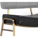 Brinley 41 inch Gold / Nightfall Black / Chacha Grey Barstool